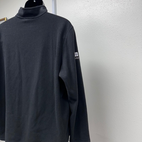 The North Face‎ Fleece Pullover Quarter Zip Black Sweater XL - Picture 12 of 12
